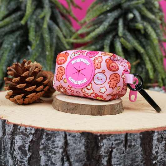 Merry Pinkmas Dog Poop Bag Holder