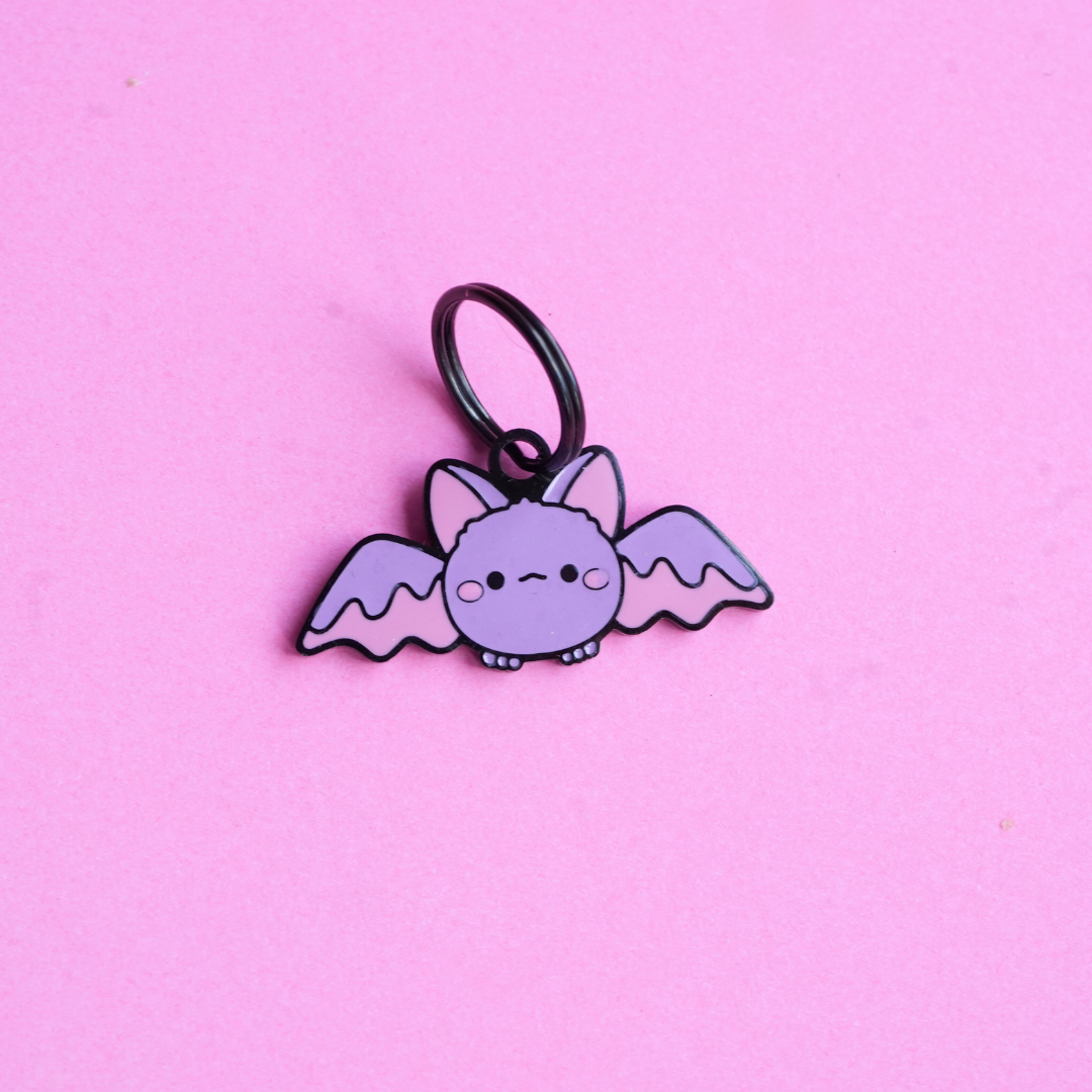 Halloween Pet ID Tag : Bubbles the Bat