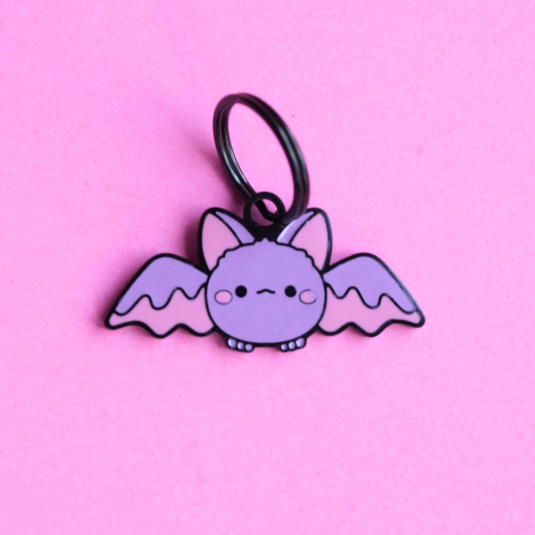 Halloween Pet ID Tag : Bubbles the Bat