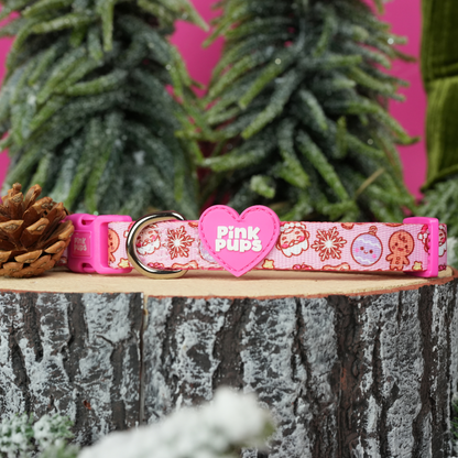 Merry Pinkmas Christmas Dog Collar