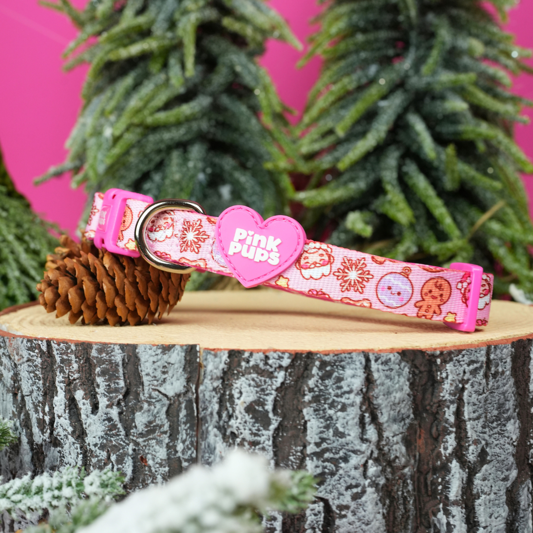 Merry Pinkmas Christmas Dog Collar