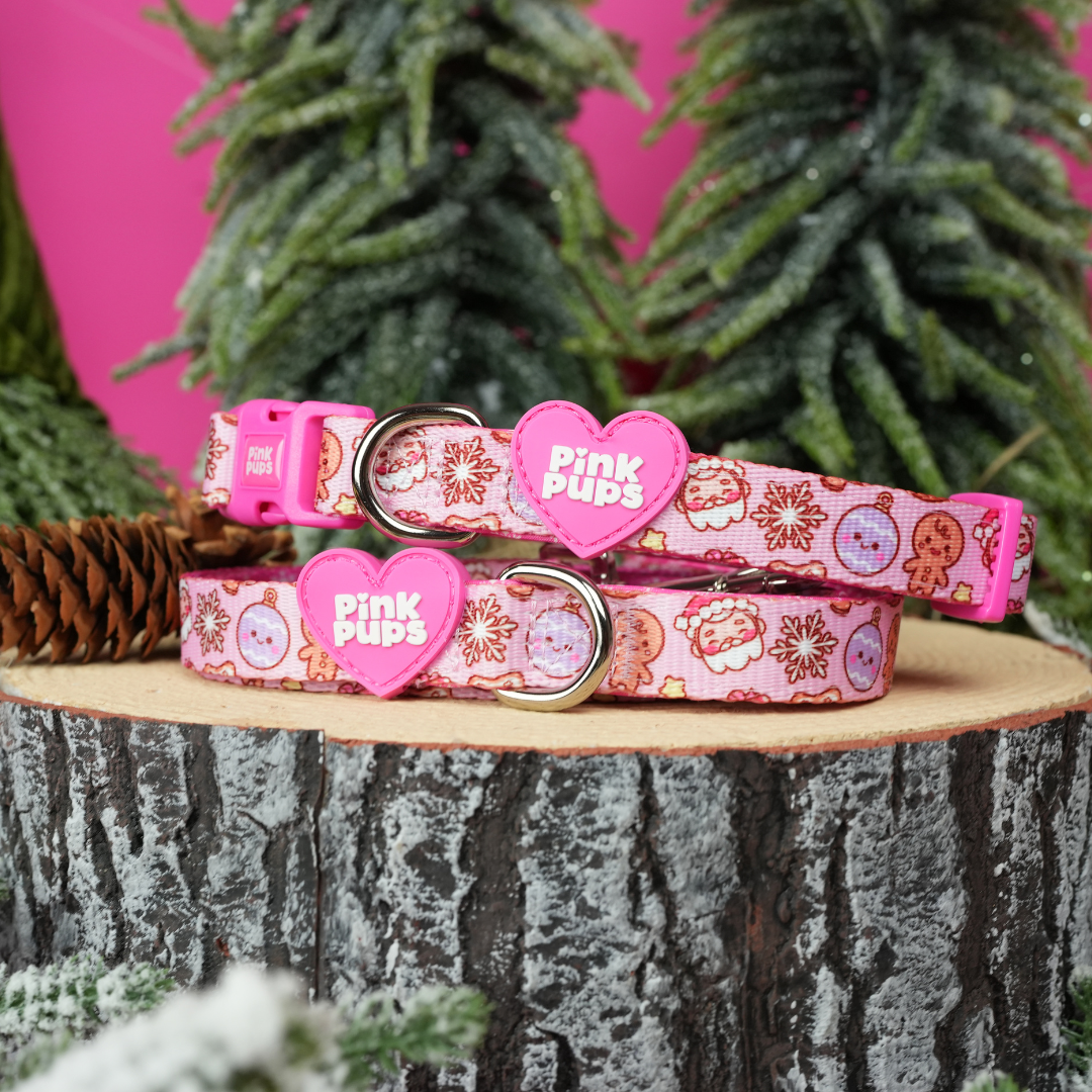 Merry Pinkmas Christmas Dog Collar