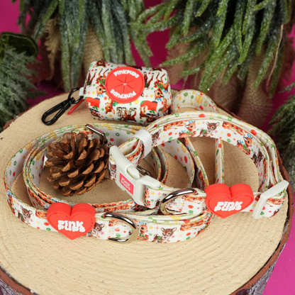 Retro Rudolph Christmas Dog Lead