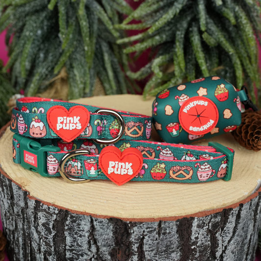 Christmas Treats Dog Collar