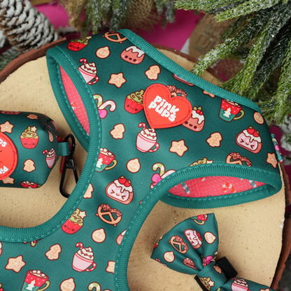 Christmas Treats Adjustable Christmas Dog Harness