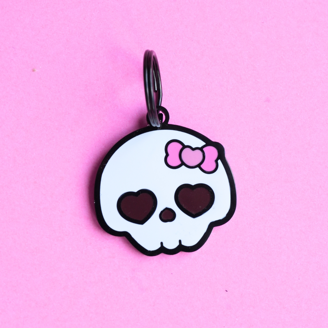 Halloween Pet ID Tag : Skull Candy