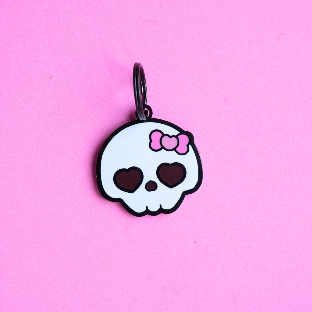 Halloween Pet ID Tag : Skull Candy