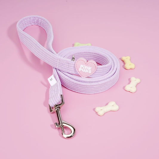 Lavender Corduroy Leash