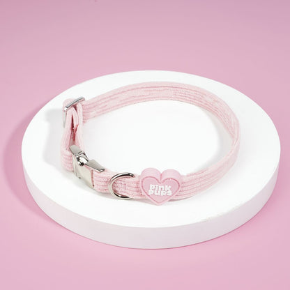 Blush Corduroy Dog Collar