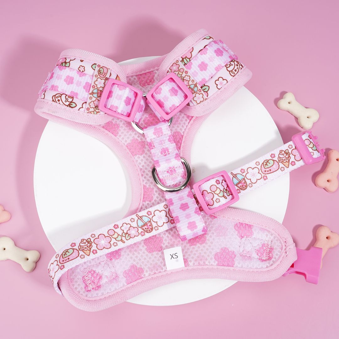 Cherry Blossom Dog Harness