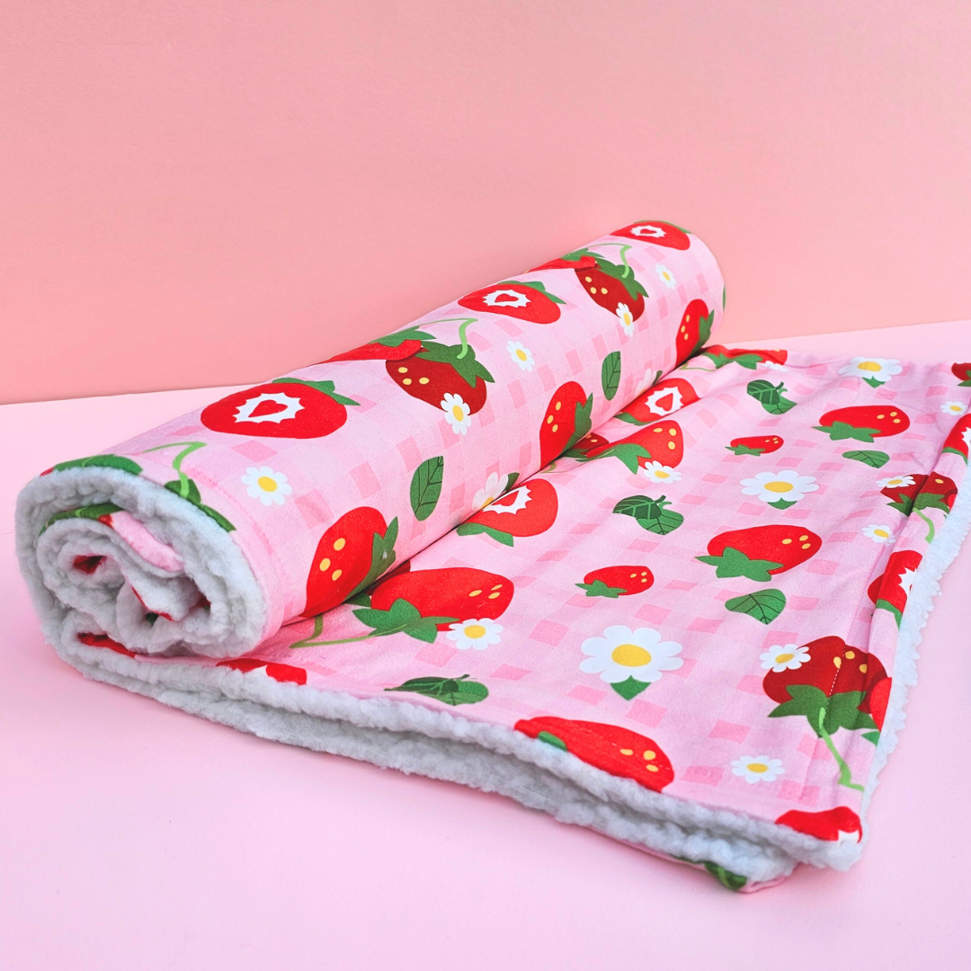 Strawberry Dog Blanket