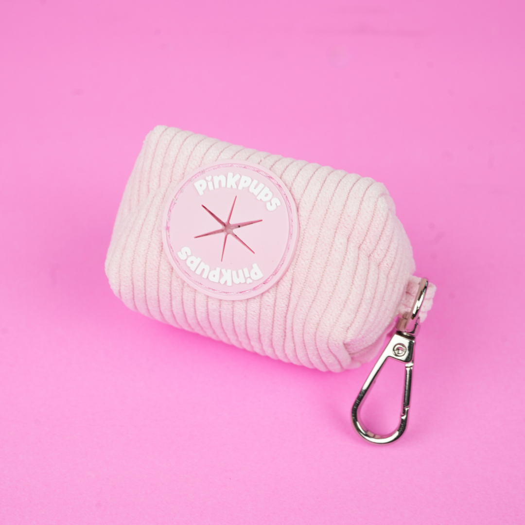 Pastel Corduroy Poo Bag Holder