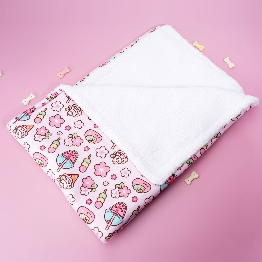 Cherry Blossom Dog Blanket